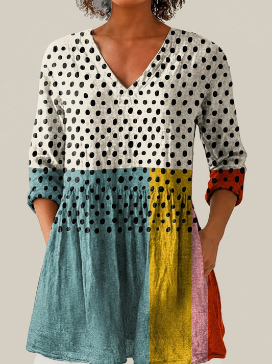 Nola - Blouse longue imprimée
