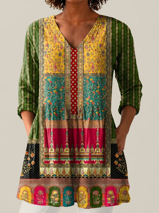 Nyla - Blouse longue imprimée