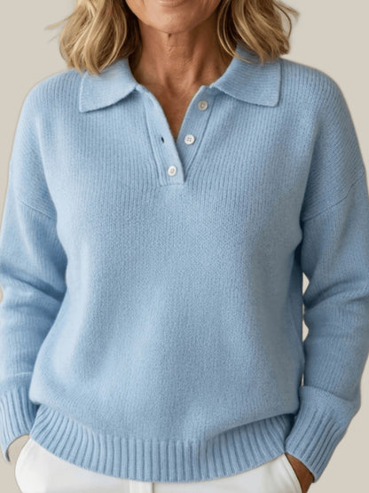 Olivia | Pull en Tricot Doux avec Col