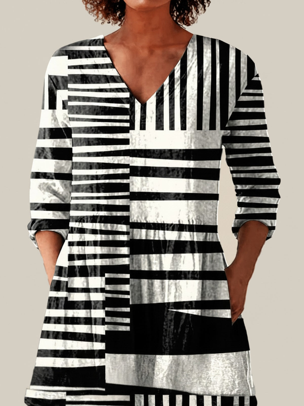 Quinn - Blouse longue imprimée