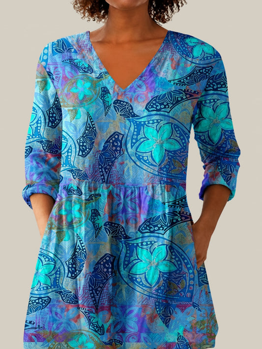 Riley - Blouse longue imprimée