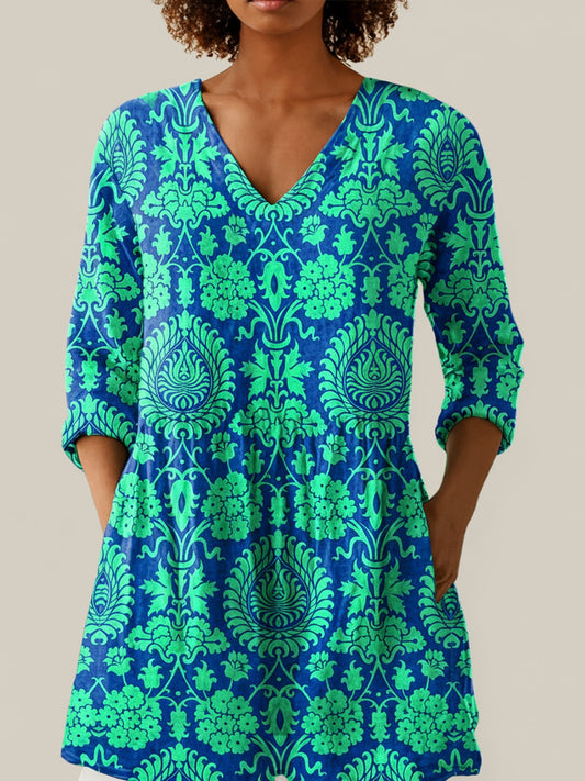 Romy - Blouse longue imprimée