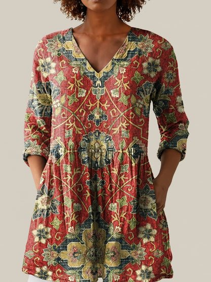 Wren - Blouse longue imprimée